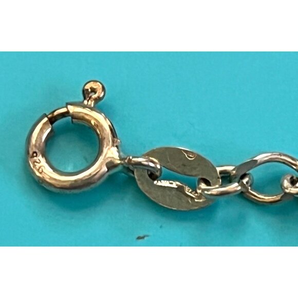 Sterling Silver Heart Charm Bracelet 925 - Picture 3 of 4